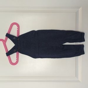 Old Navy Fleece-Knit Overalls (6-12mo)